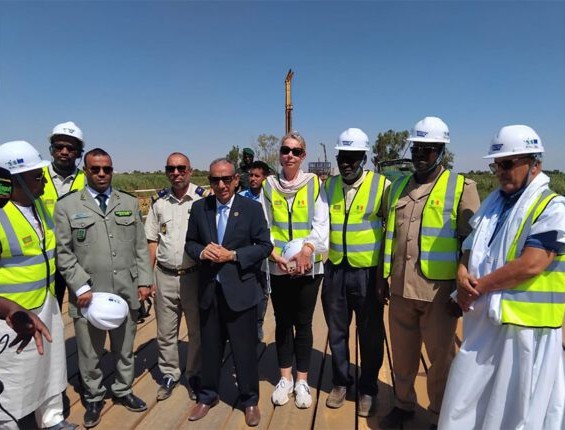 Une délégation de la Banque africaine de Développement visite le pont de Rosso