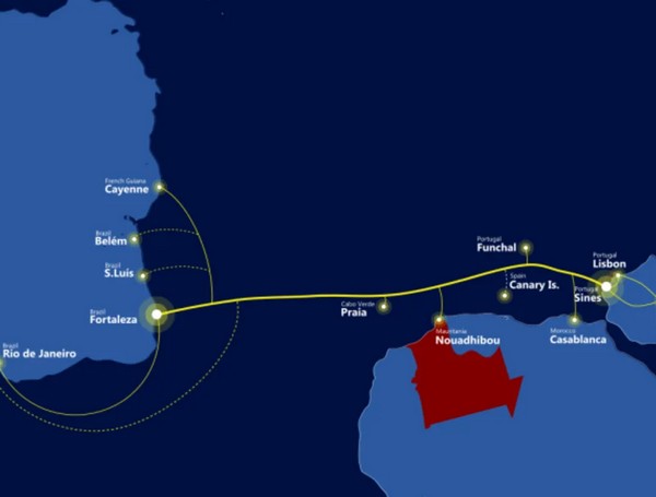 Le câble sous-marin Ellalink (Portugal-Brésil) sera connecté à la Mauritanie