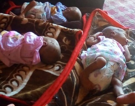 La maman d'un triplé sollicite le soutien du président Ghazouani